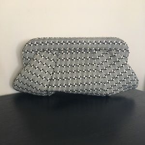 Blue and White Lauren Merkin Clutch